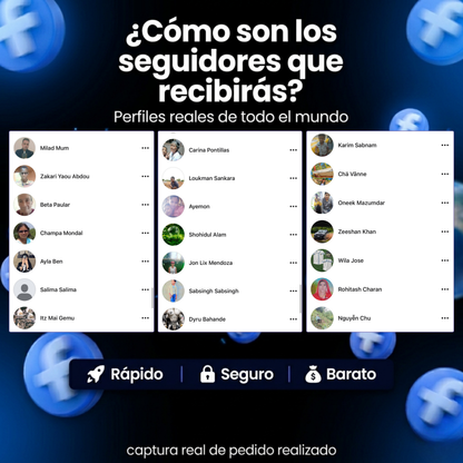 FB Seguidores Internacionales 🌍