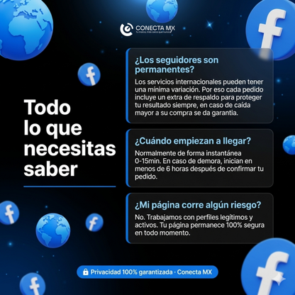 FB Seguidores Internacionales 🌍