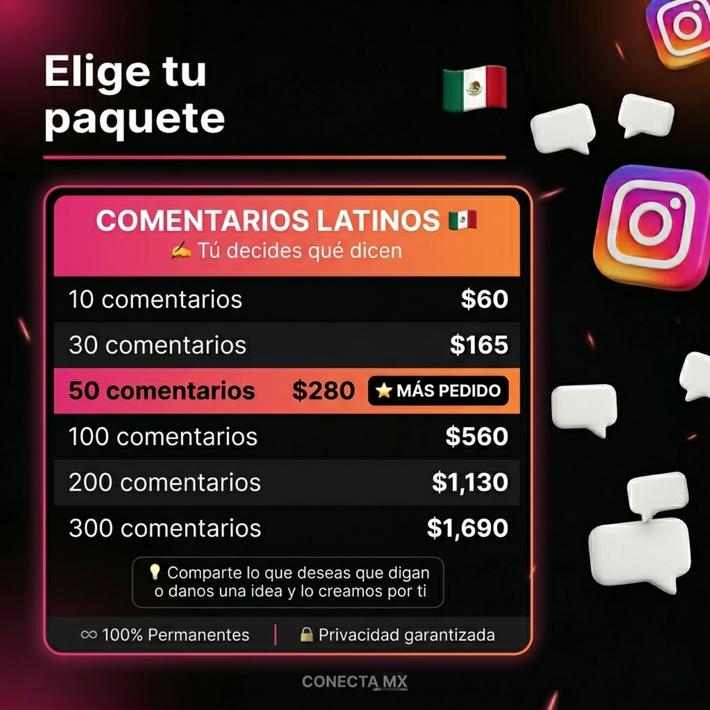 IG Comentarios Personalizados Latinos🇲🇽
