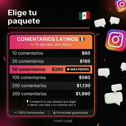 IG Comentarios Personalizados Latinos🇲🇽