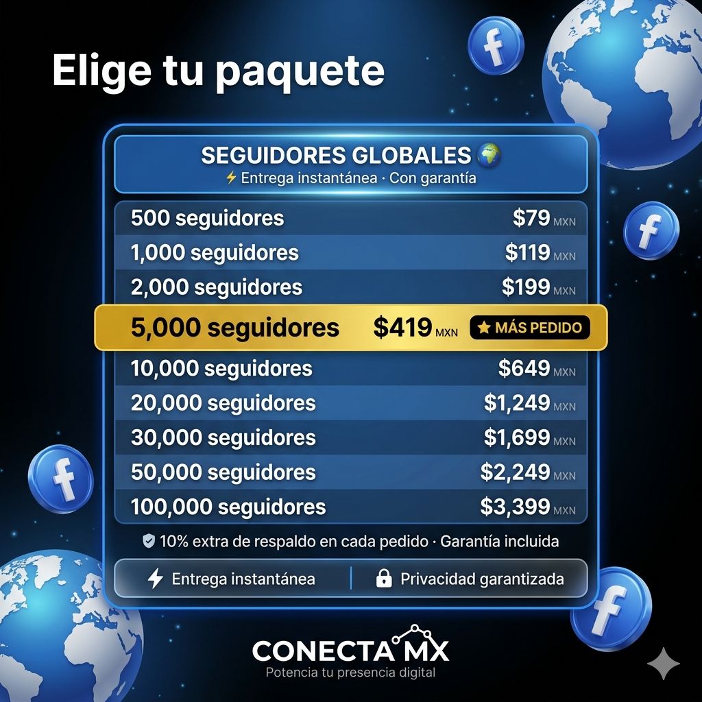 FB Seguidores Internacionales 🌍