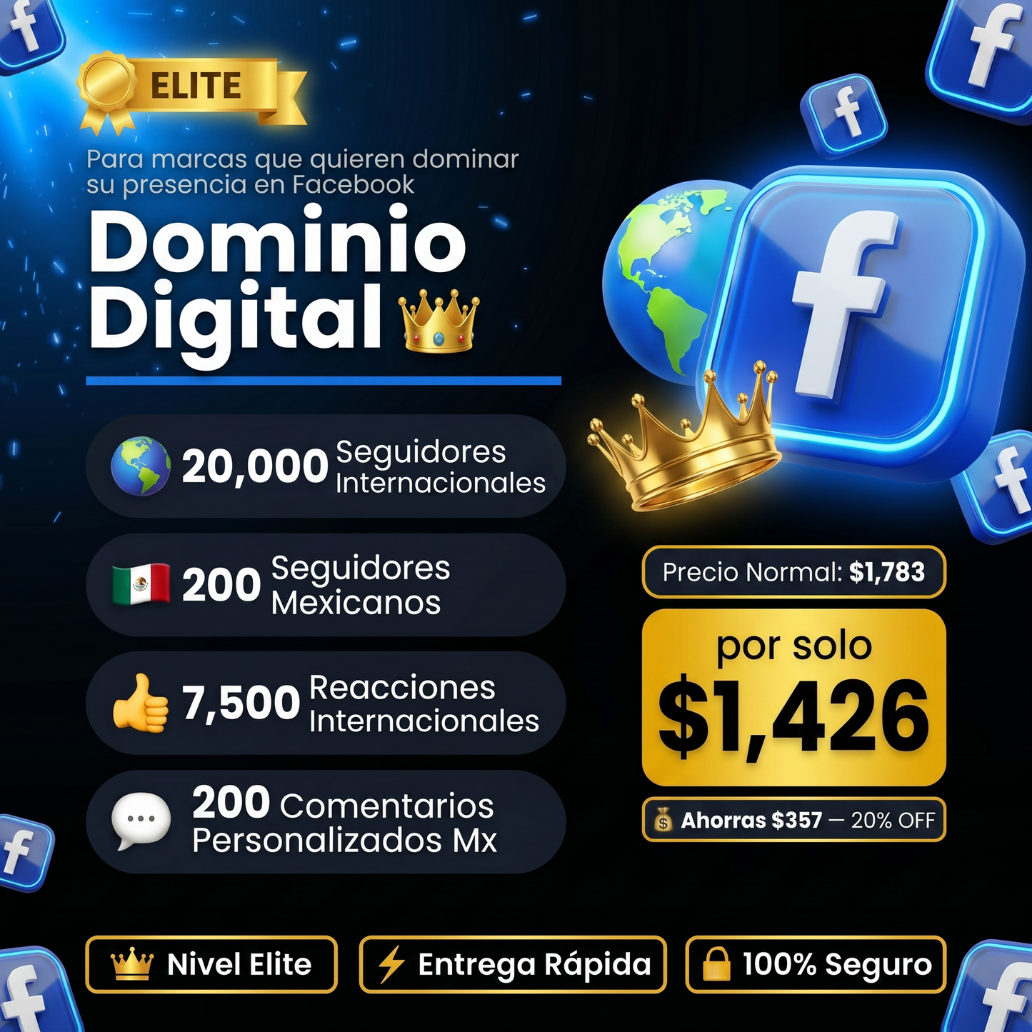 Combo Dominio Digital - FB 👑